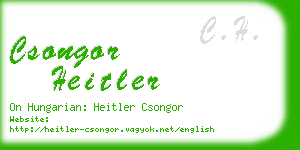 csongor heitler business card